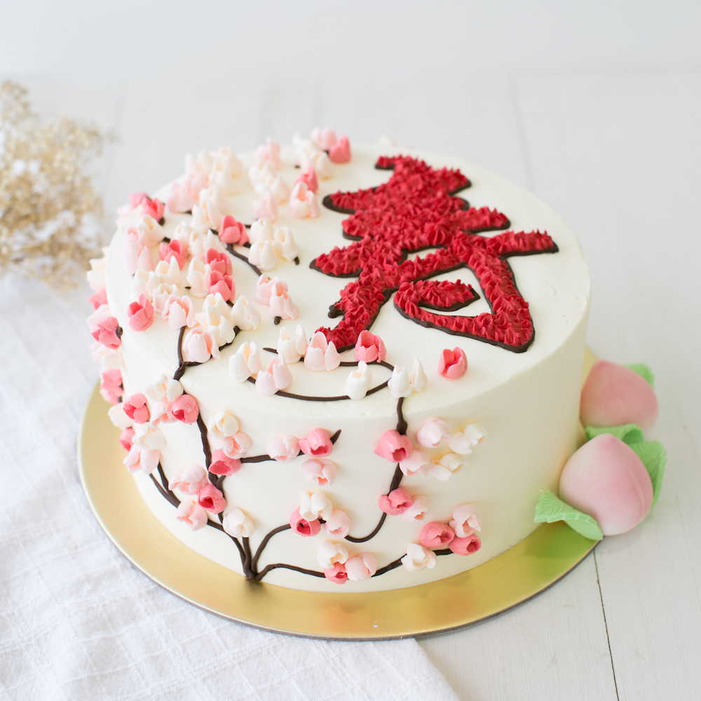 Longevity Peach Cake Singapore Longevity Peach Cake Singapore